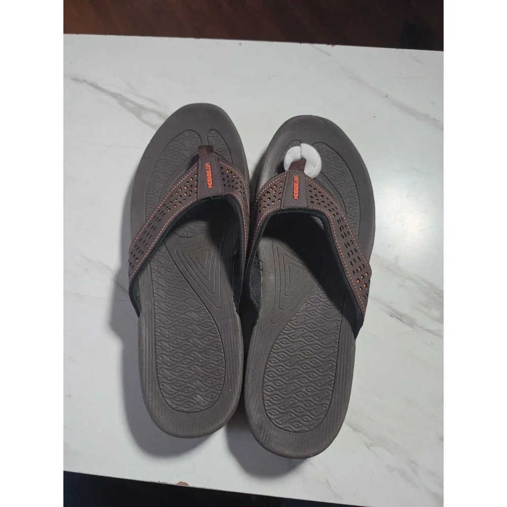 NEW HOBIBEAR Mens Thong Sandals Indoor and Outdoor Beach Flip Flop Size 13